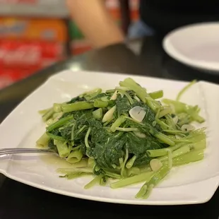 L52. Sauteed Chinese Watercress with Garlic