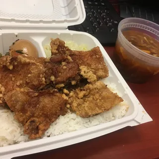 2. House Special Fried Pork Chop On Rice Platter 2.