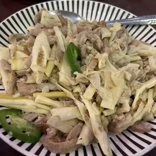 Sour Mustard and Sour Bamboo with Meat