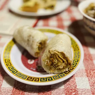 a plate of food on a table