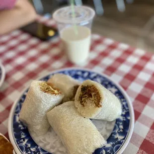 a plate of food on a table