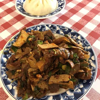 Pig Ear, Tofu in Chili Sauce
