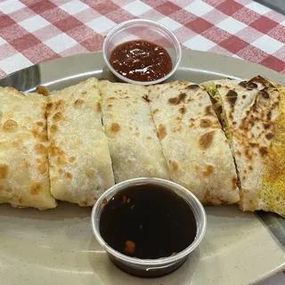 Egg Pancake with Chinese Donut