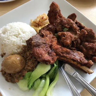 Pork Chop and Rice with Egg