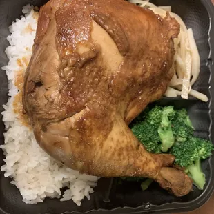 Braised Chicken leg bento