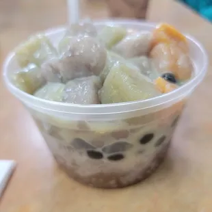Shaved ice with taro