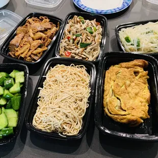 Cold Cucumber Salad Bean Curd Noodle Scramble egg Cold Shredded Potato Cold Beef Tripe Cold Celery with Tofu Skin