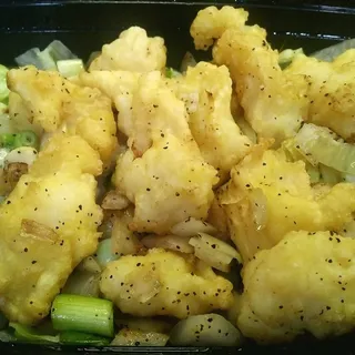 Fresh Cod with Garlic Lunch Special