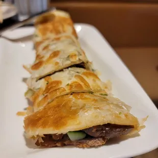 Beef scallion pancake