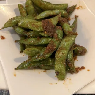 Spicy Garlic Edamame