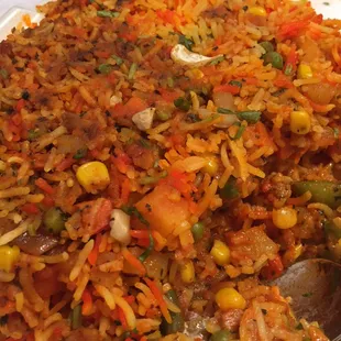 Vegetarian biryani, my favorite.