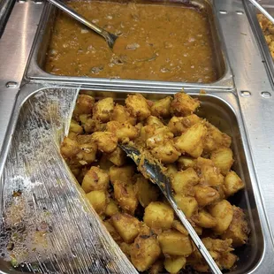 chicken wings and fried chicken, interior
