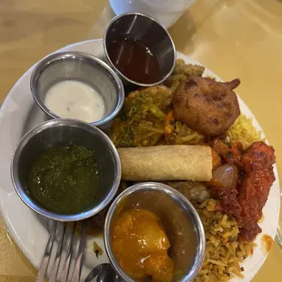 a plate of food