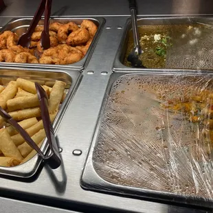 a variety of food items