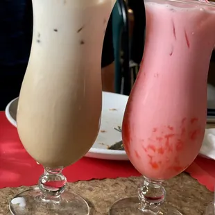 Iced chai &amp; Falooda (rose hinted)