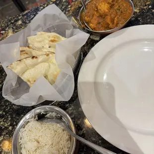 Chicken Curry and Naan