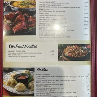 Tandoor and Indo-Chinese items