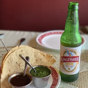 The king of all beers with the house free appetiser