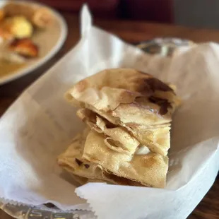 Naan - fresh, brought to your table during the buffet