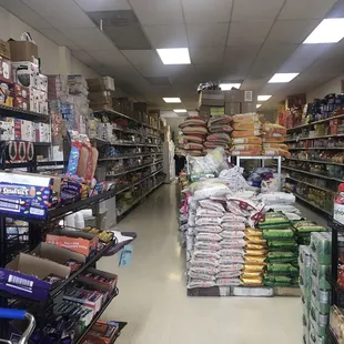 the aisle of a grocery store