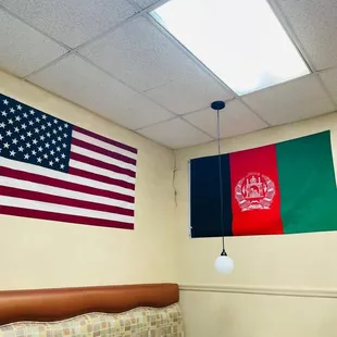 Afghanistan and us flag