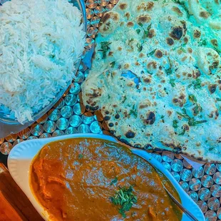 Chicken Tikka Masala and Garlic Naan