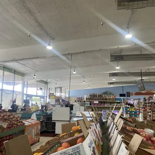 the inside of the store