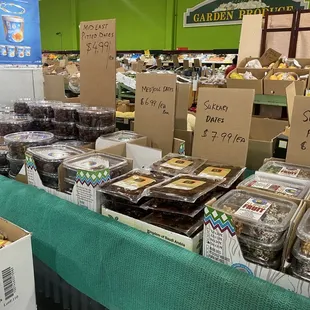 a variety of packaged goods