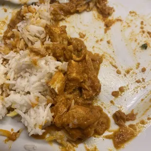 Oily butter chicken