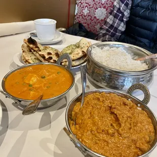 bharta makhani and matar paneer