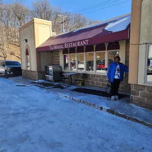 Outside restaurant