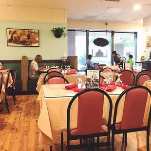 the interior of a restaurant