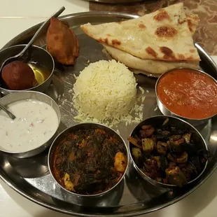 Veg thali.  Gut-busting good!