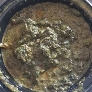 Tasty lamb saag.