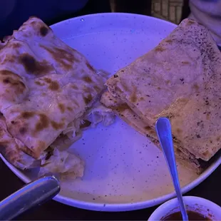 Paneer Kulcha and Onion Kulcha