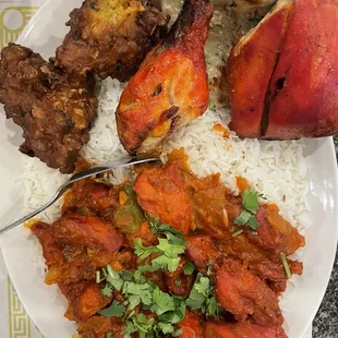 Chili chicken lunch platter