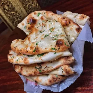 Garlic butter naan bread it is!