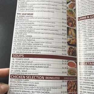 a hand holding a menu