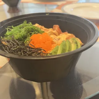 Spicy Salmon Poke Bowl.