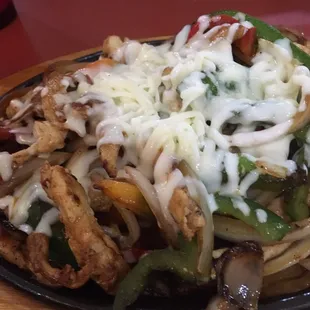 Fajitas con pollo