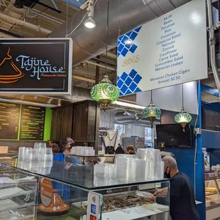 the interior of a restaurant