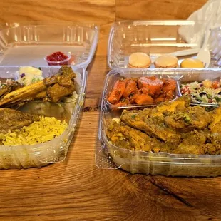 Tajine chicken and lamb shanks