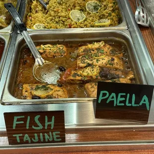 Paella and Fish Tajine