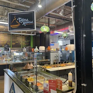 the inside of a restaurant