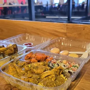 Chicken tajine and lamb shanks