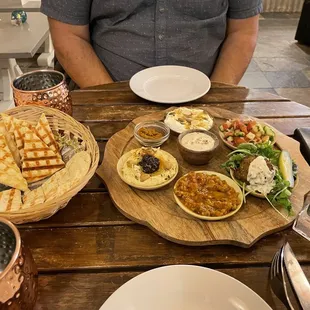 Mezza plate for one.