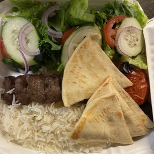 13. Ground Beef Kebab Plate