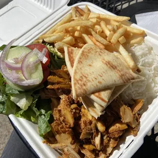 18. Chicken Shawarma Plate