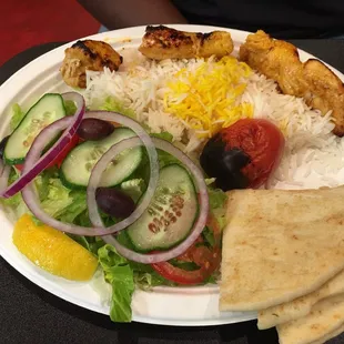 Chicken Kabob Plate