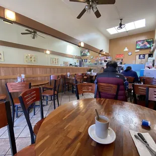 the interior of a restaurant